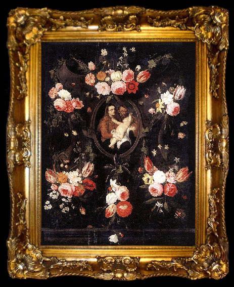 framed  Jan Van Kessel Holy Family, ta009-2
